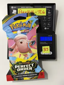 (HEAVY)🔥 31.69g Pokemon TCG Perfect Order Sleeved Booster Pack Factory Sealed✅ - Image 1
