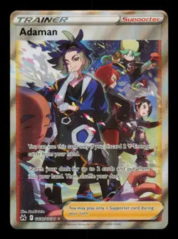 Pokemon Card Adaman GG57/GG70 Crown Zenith Full Art Trainer SIR 2023 - Image 1