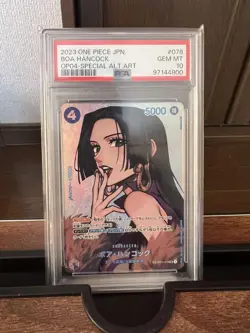 One Piece Card Game Boa Hancock OP04 Special Alt Art 078 PSA10 - Image 1