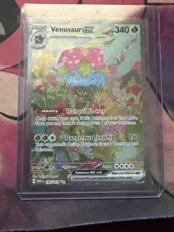 Venusaur ex 198/165 SV: Scarlet & Violet 151 Special Illustration Rare Pokemon - Image 1