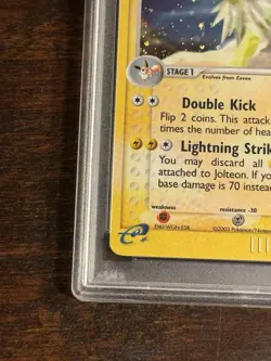 Pokemon Jolteon EX Sandstorm Holo Rare Card 6/100 PSA 8 NM-MT - Image 5