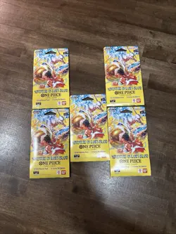 Lot X 5 OP15 EB04 Adventure On Kami’s Island One Piece Card Game Booster In Hand - Image 5