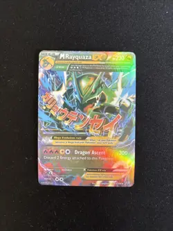 Pokemon Mega M Rayquaza EX Card 61/108 Roaring - Image 1