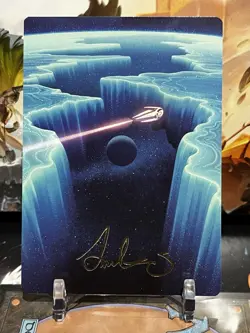 MTG | Cascading Cataracts Art Card (50/54) (Gold-Stamped Signature) - Image 1