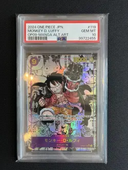 One Piece Card Game Monkey D Luffy New Emperor Comic Parallel PSA10 - Image 1