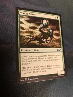 Venom Sliver - Magic 2015 M15 - MTG Magic Card - NM - Image 1