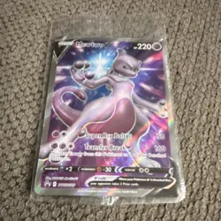 Pokemon Mewtwo V SWSH229 Promo Full Art Holo 220 HP Sword & Shield Card - Image 1