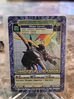 Digimon World 3 (2002) SEALED Imperialdramon DW03 Promo TCG Digi battle Card NM - Image 2