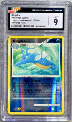 Pokemon Card Kingdra Reverse Holo CGC 9 Mint, Legends Awakened 7/146, 2008 (1) - Image 1