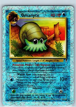Pokemon Card - Omanyte 57/110 - Reverse Holo Legendary Collection - Image 1