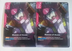 Set of 2 Battle Of Aces GD01-111 Gundam Card Game NM - Image 1