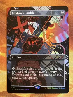 MTG Rainbow Foil Borderless Mishra's Bauble Secret Lair vroooOOOMMMMMM! - Image 1