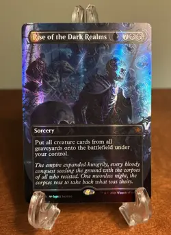 MTG Rise of the Dark Realms Borderless Mana Foil NM Unplayed Foundations FDN - Image 1