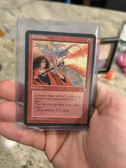 MTG Ice Age ICE Pyroblast MINT - Image 1