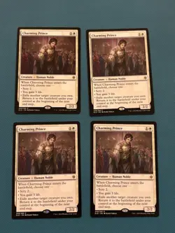 MTG Charming Prince x4 Throne of Eldraine Playset ELD 4x Magic the Gathering - Image 2