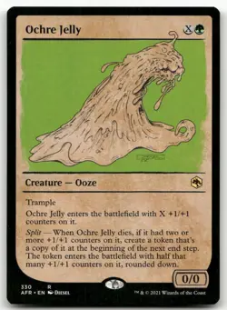 Ochre Jelly (Showcase) #330 (NM) Forgotten Realms AFR Magic MTG - Image 1