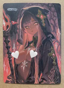 MTG Hand Painted Alter: SWAMP Magic The Gathering Blood Witch - Image 1