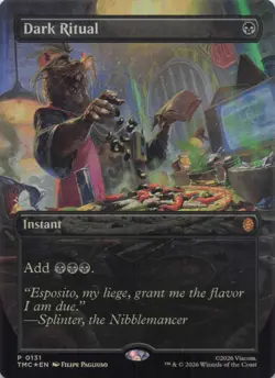 Dark Ritual (Borderless) 131 Commander: Teenage Mutant Ninja Turtles Foil Mythic - Image 1