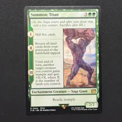 Summon: Titan 204 Magic Final Fantasy MTG English Near Mint - Image 1