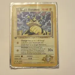 Pokemon TCG Lt. Surge's Electabuzz Gym Heroes 6/132 Holo Rare 70 HP Basic - Image 1