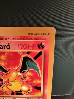 2000 Pokemon Charizard Japanese CoroCoro Promo English Jumbo 4/102 - Image 5