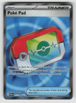 2026 Pokemon Perfect Order - POKE PAD - Full Art Rare Trainer Item Card #113/88 - Image 1
