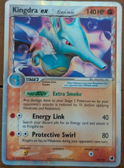 Kingdra ex (Delta Species) 94/101 Dragon Frontiers Holo TCG Pokemon - Image 1