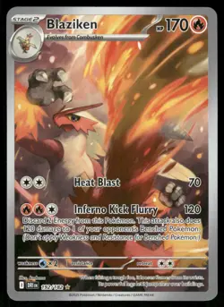 Pokemon Cards Blaziken 192/182 Destined Rivals Illustration Rare NM *6 - Image 1