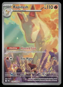 Pokemon Cards Rapidash 189/182 Destined Rivals Illustration Rare NM *4 - Image 1
