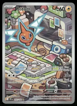 Pokemon Cards Rotom 197/182 Destined Rivals Illustration Rare NM - Image 1