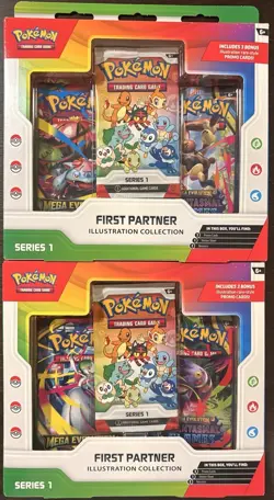 POKEMON TCG FIRST PARTNER ILLUSTRATION COLLECTION SERIES 1 NEW SEALED LOT OF 2 - Image 1