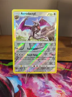 Aerodactyl Reverse Holo Rare 130/181 Pokemon TCG Sun & Moon Team Up - Image 1