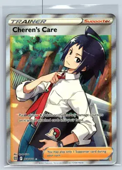 CHEREN'S CARE 168/172 ULTRA RARE BRILLIANT STARS POKEMON NM - Image 1