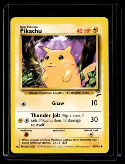 1999 TCG Pokemon #58/102 Pikachu Yellow Cheeks Regular Base Set - Image 1