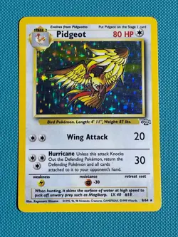 Pidgeot 8/64 Jungle Unlimited Holo 1999 Pokemon TCG WOTC VINTAGE - Image 1