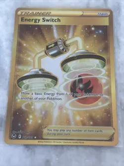 Pokemon TCG Energy Switch Sword & Shield - Silver Tempest 212/195 Holo Secret... - Image 1