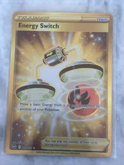 Pokemon TCG Energy Switch Sword & Shield - Silver Tempest 212/195 Holo Secret... - Image 2