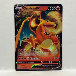 Charizard V SWSH09: 2022 Pokemon Brilliant Stars 017/172 Ultra Rare Holofoil NM - Image 1