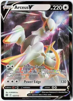 Pokemon *Arceus V X1 Ultra Rare* (NM) 122/172 SWSH09: Brilliant Stars - Image 1