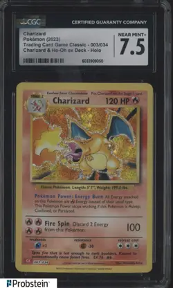 2023 Pokemon Classic Charizard Hooh Deck #003/034 Charizard Holo CGC 7.5 - Image 1
