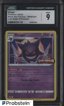 2022 Pokemon SWSH Black Star Promos PreRelease #241 Gengar Holo CGC 9 - Image 1