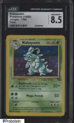 1999 Pokemon Jungle #7/64 Nidoqueen Holo CGC 8.5 - Image 1