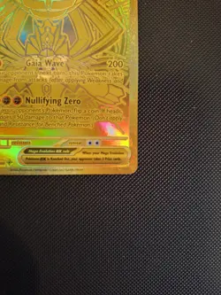 Pokemon Mega Zygarde EX 124/088 Gold Secret Rare Full Art – Perfect Order NM - Image 2