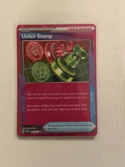 Unfair Stamp ACE SPEC Rare Holofoil TWM 165/167 NM Pokemon TCG - Image 1