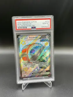 2024 Pokemon Paldean Fates - Black Star Promo Iron Treads ex SVP #073 PSA 10 - Image 1