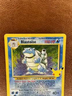 2021 Pokemon Celebrations Classic Coll. Confetti Holofoil #2 Blastoise HOLO RARE - Image 2
