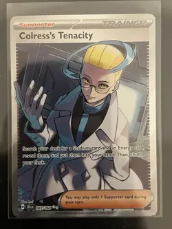 Pokemon TCG Colress’s Tenacity Full Art 2024 Scarlet & Violet Shrouded Fable - Image 1