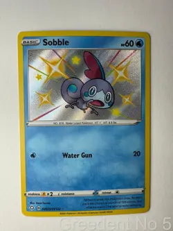 Sobble SV025/SV122 Shiny Rare Shining Fates Shiny Vault Pokemon Near Mint - Image 1