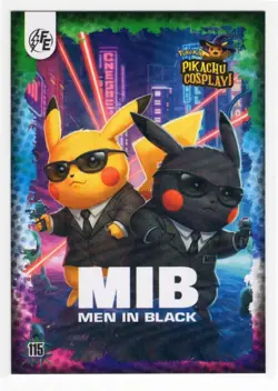POKEMON PIKACHU COSPLAY - MEN IN BLACK * WAVE HOLO - Image 1