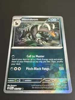 Houndoom 063/131 Poke Ball Reverse Holo Prismatic Evolutions Pokemon TCG NM - Image 2